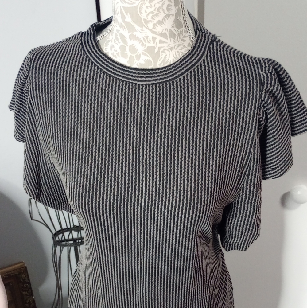 2 For $10 Kohl's Black and White Ribbed Mini Dress